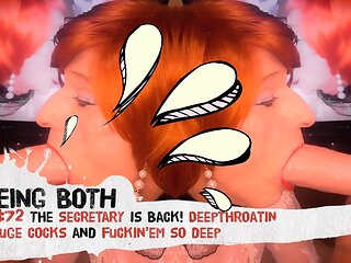 #72-the Secretary Is Back! Deepthroating Huge Cocks and Fuckin'em so Deep! - Beingboth