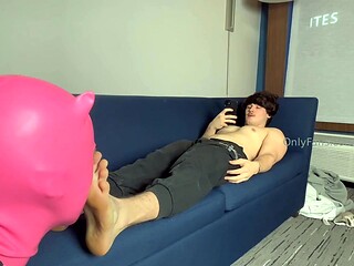 Ally kay femdom and foot fetish with horny boyfriend