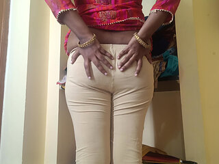 Housewife Showing Cute Breast for Her Step Stepbrother