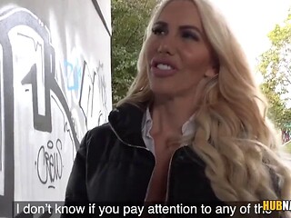 Erik Everhard Rescues Tori Cummings from Street Nudity and Pounds Her