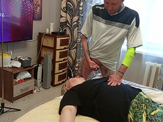 I Jerk off My Cock and Fuck My Neighbor in My Mouth to Cum on Her