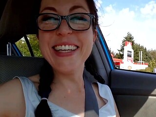 Public Masturbation: Inserting a Tampon While Driving
