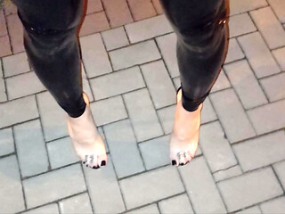 Latex Legs & Clear Fuck-Me Heels