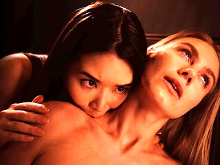 Blonde Nancy Ace Dominates Japanese Babe Rikako Katayama as Horny Vampire - Lesbian 69 Pussy Licking & Mind Control Sex