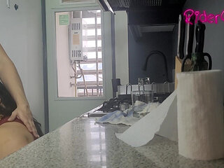 Stepmon in Kitchen - Video for Fans - BBW Stepmom MILF Stepson