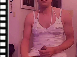 Secretz860- sexy white dress wanking