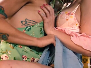 Hot-tranny-fucks-girl, hot-shemale-fucks-girl, pussy-licking-porn