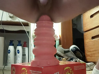 Tyler Durden with huge anal dildo Macaroon