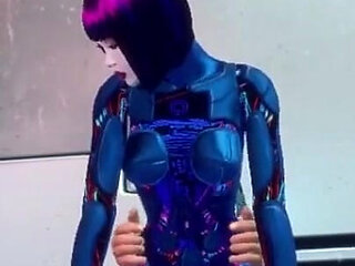 3D Space Cowboy Hardcore with Female Robot Sex Doll