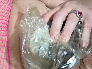 That's the Kinkyest Condom Ever Seen Making Her Cum and Scream