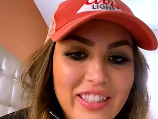 Big boob brunette masturbates on webcam