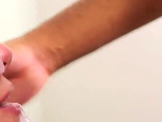 College Nerd Takes Huge Facial and Throat Fucked