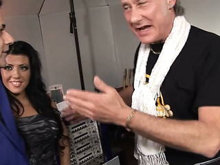 Wicked Radio Scene-1_gorgeous, Big-assed Brunette in Lingerie Gets Fucked by Mature Cocks