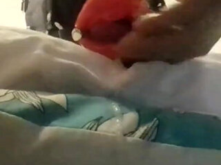 Laura throatfucked with a big lips gag has to swallow a huge load of cum