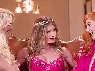 Two Gals Discovering The Pleasures Of A Trans Playmate