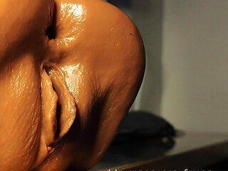 Hot new live closeup penetration of my ultra realistic pussy with tons of slippery lube