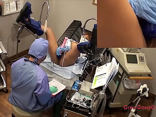 Cute shy Hispanic girl volunteers to become study subject for e-stim study by Dr  Tampa GirlsGoneGyno