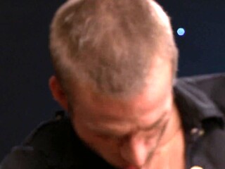 Busty blonde cop takes a hardcore fuck from a perp with a massive cock