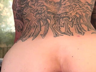 Riding Huge Dildo Analization