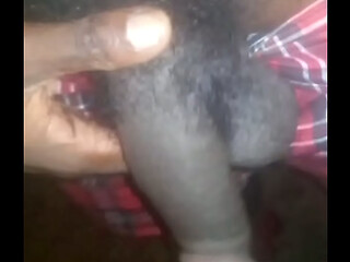 My step son love riding my big black hairy bbc dick