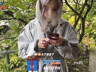 Ukrainian street teen gets fucked and swallows cum