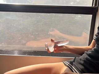 Flashing - Masturbating on a Train - Peeing Outdoors