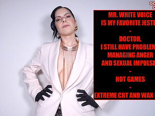 Mr. White Voice Is My Favorite Jester - Hot Games - Extreme CBT and Wax Play