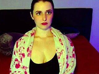 Natural huge tits and big ass very cute web teen