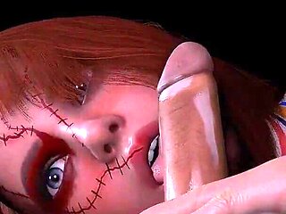 Female Chucky Wants to Play Blowjob Cult of Chucky Parody