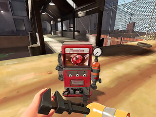 Team Fortress 2: Animated Fempyro Dispenser Screen