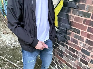 Ich beim Pissen