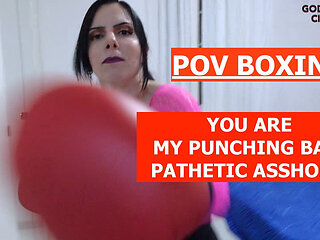 You Are My Punching Bag, Pathetic Asshole! POV Boxing