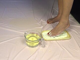 Golden Shower. Foot Fetish and Food Games.