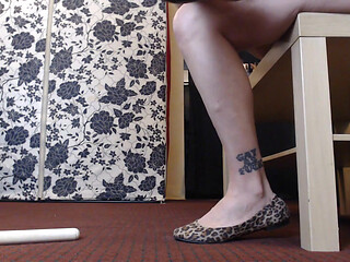 Flattening Sliding Playing leopard Balle