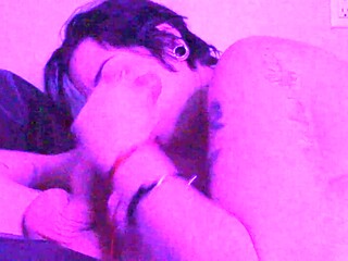 Amateur GF deep throats and worships big cock