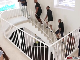 Busty Lilith Graces eleven bbc blowbang