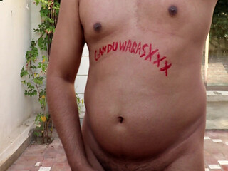 Fat Pakistani Boy Playing With Big Ass and Ass Hole in Public Place