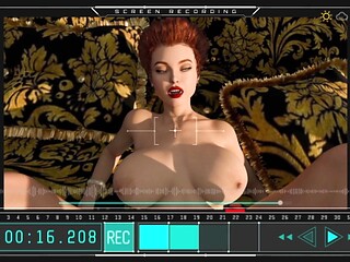 Luxurious baroness gets a sloppy blowjob and pounded in royal bedchamber