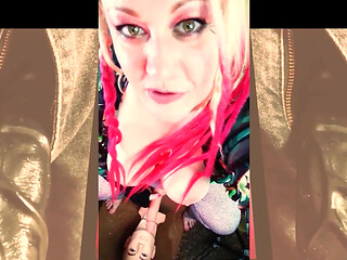 The Cute Shemale Wants to Watch You Suck on Your First BBC and Gag on It
