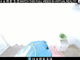 Sexy Japanese girl Mayu Kanzaki sucks cock before getting fucked hard in VR.