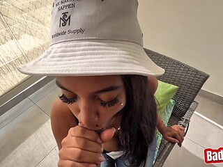 Slim Thick Amara takes a sloppy bj then gets fucked hard doggystyle