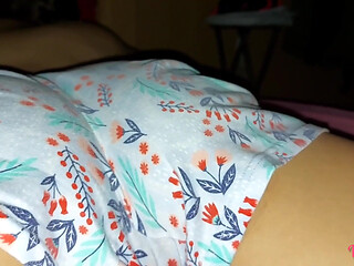 Playing between the sheets with my stepsister