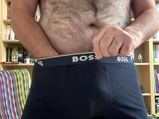 Naked and wanking