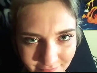 Hot Italian amateur girlfriend gives sloppy blowjob and gets pounded hard