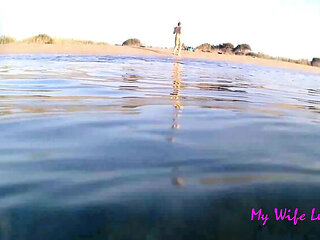 My Wife Luna Fucked Hard on Beach - Big Tits Amateur Outdoor Sex