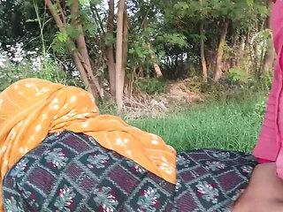 Desi Indian Village Girl Hard Fucked Outdoor in Forest - Anal Blowjob Doggy Style