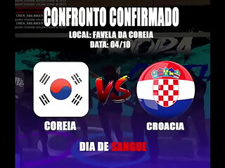 18 CROACIA COMENDO 27 COREANAS COM PAU LATEJANDO ERIESE. VEJA A REA&Ccedil_&Atilde_O!