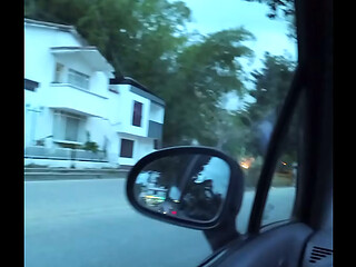 POV chupando una verga en la calle