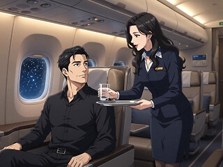 Midnight First Class A Quiet Romance Above the Clouds