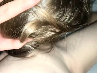 Freshman GF gives first blowjob in dorm